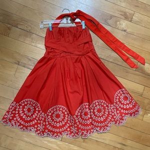 Size 2 ModCloth Orange Women’s Dress